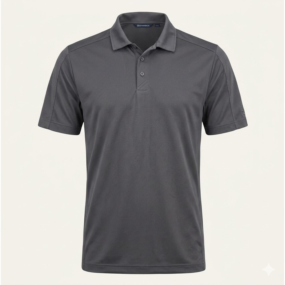 Cutter & Buck Men's Grey Golf Short Sleeve Polo Shirt. Size XXL